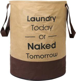 JustandKrafts 45 L Beige Laundry Bag