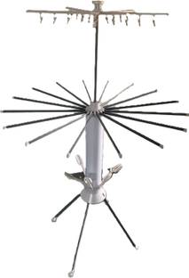 RAITHAMITHRA Movable & Foldable Heavy Stainless Steel Cloth dry stand Stainless Steel Retractable Clothesline