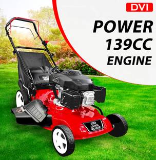 RICO ITALY HEAVY DUTY 139CC 4HP 18inch LAWN MOWER 4 STOKE AIR COOLED PETROL ENGINE 3600RPM USED FOR SCHOOLS, COLLEGE, HOME, GARDENS, PARTY PLOTS AND COMMERCIAL LAWNS (EASY TO CARRY) * RI-LM-18 PETROL Fuel Self Propelled Lawn Mower