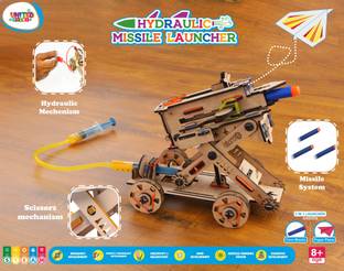 UnitedMaama 2 in 1 Hydraulic Missile & Plane Launcher Puzzle for Kids Gifts 8 To 14 Years