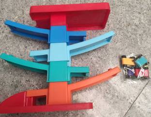 giftsrus Race Track Car Ramp Racer Stackable Tower- 4 Cars Toy- Boys, Girls-Birthday Gift