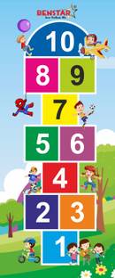 Benstar Numerical Jump Play for Kids Floor Game Mat/Child Learning Game 2.5'x6' Mat