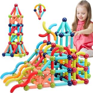 KAVANA Magnetic Sticks Building Blocks for Kids Brain Toys