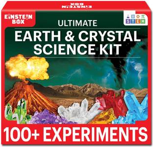 Einstein Box Ultimate Earth & Crystal Science Kit | Science Kits for Kids Age 7-14 | STEM |