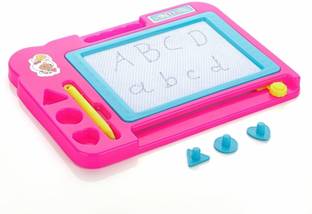 333MART Plastic Magnetic Slate for Kids, Easy to Write & Erase Drawing Doodle Board