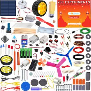 Kit4Curious 230 DIY Projects Science & Fun innovation kit with booklet and tutorials
