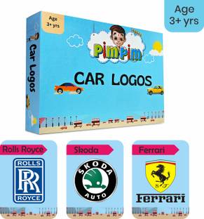 PimPim Car logo Flash Cards for kids