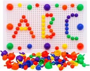 TECHNOCHITRA Kids Peg Board Puzzle Educational Toys Gift Set