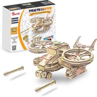 Heartily Stealth Copter STEM Educational DIY Fun Toys, Learn Science Engineering Project