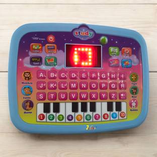 JOLARY Educational Learning Kids Tablet Computer Plus Piano With LED Screen Fun Toy