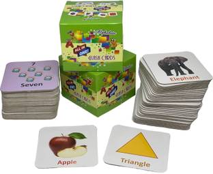 gurukanth All in One Flash Cards for Kids (Non-Tearable flashcards - Water Proof)