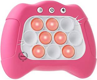 Zinnia Pop It Game Toys for Kids, Light Up Pattern Popping Games