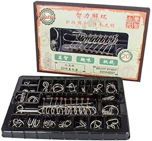 Magicwand Stainless Steel 20 Metallic Intellectual Puzzles for All Ages