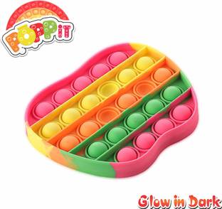 Aditi Toys Pop It Fidget Toys, Pop it Rainbow (Pop it Apple)