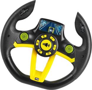 DAONPHARI Gaming Console Simulation Car Driver Music Steering Wheel Toy 360° Rotation Big