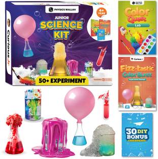PW Junior Science Kit for Girls and Boys Age 4 to14 Years Old | 50+ Experiments