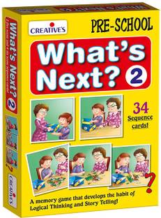 Creatives What's Next -2 A Memory Game to Develop Logical Thinking Sequence Cards Ages 4 +
