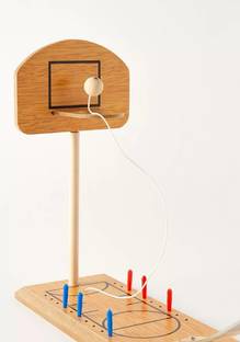 Rainbowstore Mini Desktop Wooden Basketball Game