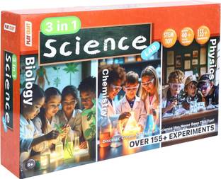EKSPLOE My 3 in one Science 155+ Science Experiment STEM Kit Ages 8+