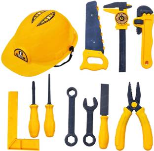 FunBlast Tool Kit Toy for Kids – 11 Pcs Pretend Role Play Toys for Boys, Workshop Tool Ki