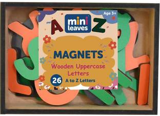 Minileaves Mini Leaves 26 Wooden Magnetic Alphabet Chunky Magnetic Letters for 3+
