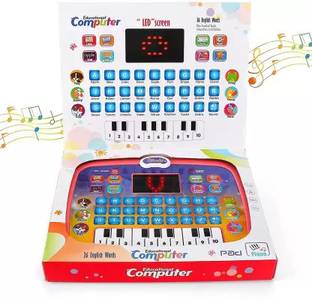 Graphene Educational Learning Kids Laptop Computer Plus Piano with led Screen Music Toy