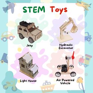 TATV QALAA 4 in 1 STEM Project Educational Learning Toys for Kids [6-12yrs]-Working Model