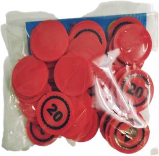90 Degree Plastic Currency Token Coins Counters Currency Chips Poker Playing Coin 20 Rs.