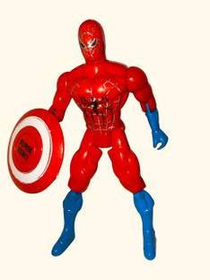 Maru&sons "Spiderman Superhero Toy with lights & Movable Joints.
