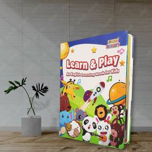 Lallafy Intelligence Learn & Play Sound Book, English Letters & Word Learning Sound Book