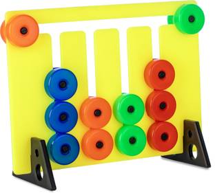 Extrawish Montessori Slide Puzzles - Brain Game for Kids - 3 4 5 Year Baby Activity Toys