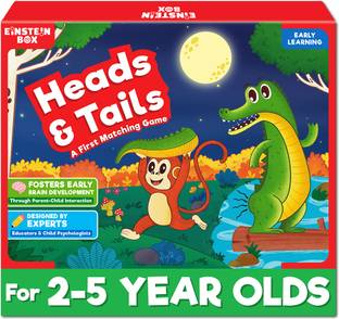 Einstein Box Heads & Tails Game for 2-5 Years Old|Toys/Gifts for Boys/Girls Ages 2-5 Years