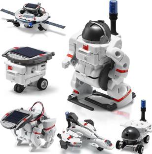 Magicwand Double Power Solar & Battery 6-in-1 Educational Space Fleet Robotic