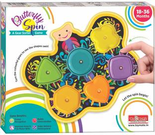 Toymate Buttefly Spin - A Gear Sorter Toy for Kids Age 18-36 Months