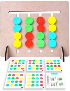 GREST Wooden Slide Puzzle, Early Development Brain Activity Game For Kids