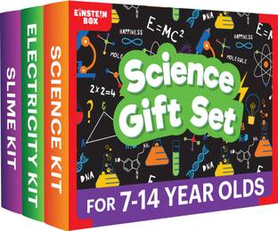 Einstein Box Science Gift Set of Slime Kit + Science Kit + Electricity Kit | Science Toys