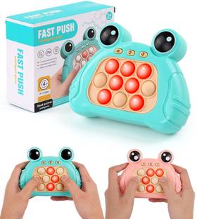 Pepstter Pop Fidget Toy Puzzle Game Machine Light-Up Toys for Kids Pattern-Popping Game