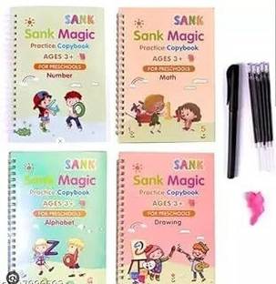 Labhimpex 491-Magic Practice Copy, (4 + 10 Refill+ 2 Pen +2 Grip) Set-217-491-AA-2591