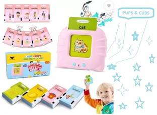 Bark n Bites Flash Cards For Kids | Talking Flash Card Reader Game with magic book combo.