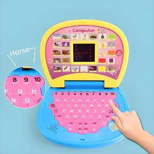 Toyporium Battery Operated Educational Learning Laptop Toy with LED Display and Music 29