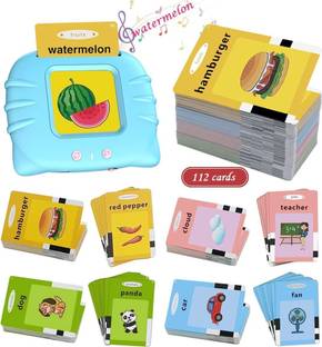 JYORESHA Talking English Words Flash Cards Electronic Reading Early Talking Flashcards