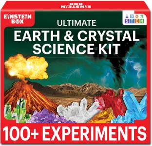 Einstein Box Ultimate Earth & Crystal Science Kit | Science Kits for Kids Age 7-14 | STEM |
