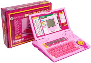 J K INTERNATIONAL Educational Laptop Computer Toy with Mouse for Kids Above 3 Years