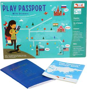 Cocomoco Kids Play Passport with Stickers Activity Kit