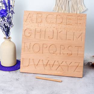 SHALAFI ABC Trace Letters Writing Practice Learning Board Slate Alphabet Tracing Board