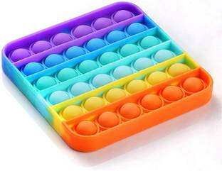 LONGMIRE Pop It Fidget Toys,Push Pop Bubble Fidget Sensory Toy (Multicolor)