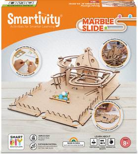 Smartivity Roller Coaster Marble Slide STEM DIY Fun Toys, Educational Construction based Activity Game for Kids 8 to 14, Gifts for Boys & Girls, Learn Science Engineering Project, Made in India