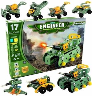SHIPEASE Battlefield Little Engineer Mechanical Kit for Kids Building Construction Toys