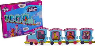 ThinkerPlace My Little Pony DIY STEM Educational Mini Train Photo Frame Toy for 3+ Years Kids