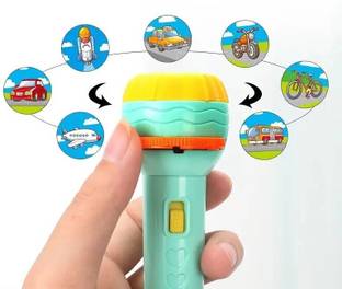 Chigy Wooh Projector Torch for Kids Creativity Toy Children Flashlight Projection Light